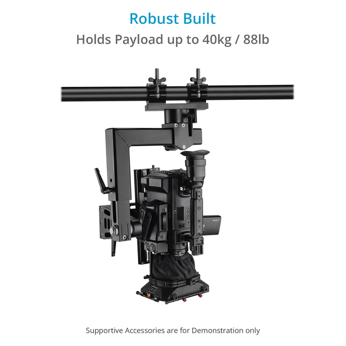 Proaim Multi Rig Pan Tilt Camera Head for Video & Film Rigging Setups | Payload: 40kg/88lb