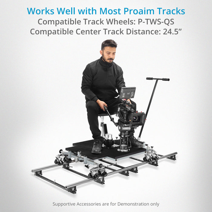 Proaim Quad Prime Camera Doorway Dolly for Videomakers & Filmmakers | 250kg/550lb Payload