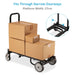 Proaim Vanguard NANO Adjustable Foldable Cart with Wheels | Professional Equipment Platform Cart